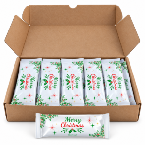 Christmas Hospitality Towels box of 20, open box with individually wrapped towels